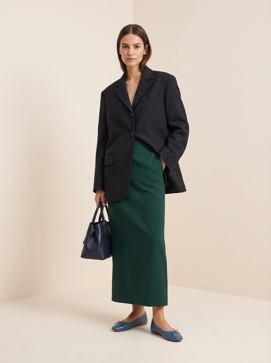 TRC310TG-BLU_1awebdMinimalist_Fashion Standing with hands in pockets. The colors are all jumbled up.